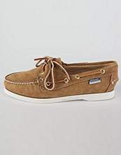 Sebago Dockside seglarskor i beige