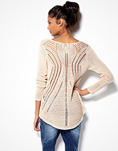 Mixed from Italy V-neck Crochet Knit