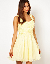 Forever Unique Applique Prom Dress with Scoop Back