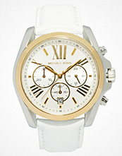 Michael Kors Bradshaw Chronograph White Strap Watch