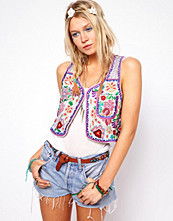 ASOS PREMIUM Waistcoat With Craft Embroidery