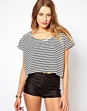 American Apparel Stripe Loose Crop Top