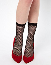 ASOS 50 Den Geo Pattern Fish Net Ankle Sock