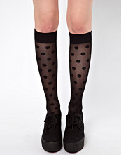 ASOS Knee High Large Polka Dot Socks