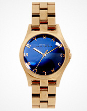 Marc By Marc Jacobs Exclusive To ASOS Henry Rose Gold Watch With Blue Face