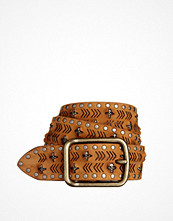 Zadig & Voltaire Betty Wide Skull Belt.