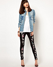 Eleven Paris Leggings with Floral Butterfly Printed Panel