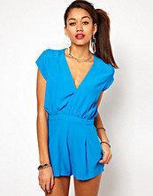 Motel Janna Playsuit with Deep V Plunge