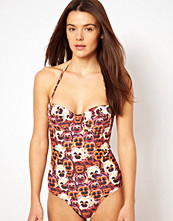 Playful Promises Pansy Print Swimsuit