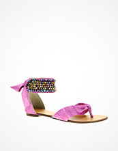 Park Lane Pink Beaded Flat Sandal