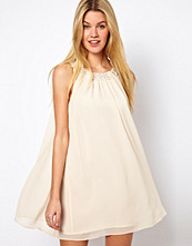 Darling Babydoll Dress with Pearl Neckline