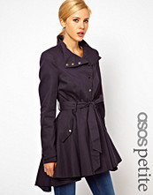 ASOS PETITE Popper Front Skater Mac
