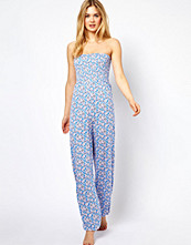 ASOS Floral Bandeau Harem Jumpsuit