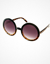 ASOS Tort Mixed Frame Round Sunglasses