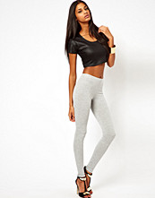 ASOS Full Length Leggings in Light Grey Marl