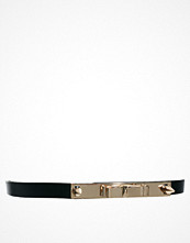 ASOS Metal Plate + Spike Bow Waist Belt