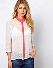 Vila Contrast Collar Shirt
