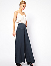 ASOS Palazzo Pants with Satin Waist Detail