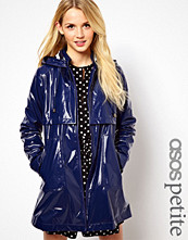 ASOS PETITE Exclusive Raincoat With Stripe Lining