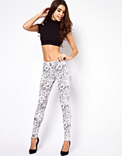 ASOS High Waist Leggings in Scribble Print