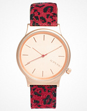 Komono Red Leopard Watch