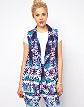 ASOS Sleeveless Jacket in Abstract Print