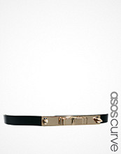 ASOS CURVE Metal Plate + Spike Bow Waist Belt