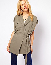ASOS Sleeveless Jacket with Utility Detail
