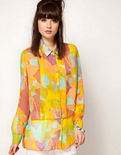 Cheap Monday Patterned Layered Front Shirt