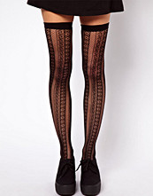 ASOS Over The Knee Decorative Fish Net Socks