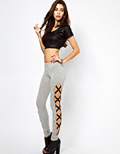 ASOS High Waist Leggings with Criss Cross Side Panel
