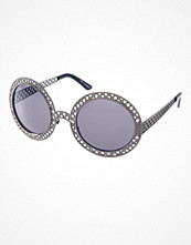 ASOS Cut Metal Round Sunglasses