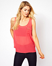Vila Zip Pocket Woven Vest