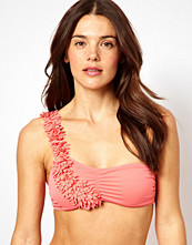 ASOS 3D Flower One Shoulder Bikini Top