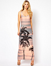 Vila Palm Tree Print Maxi Dress