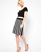 Boutique By Jaeger Knitted Skirt in Stripe