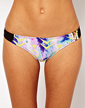 River Island Dakota Space Print Zip Detail Bikini Brief