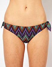 French Connection Ziggy Zag Bow Tie Side Bikini Bottom