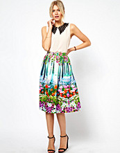 ASOS Midi Skirt In New Floral Print