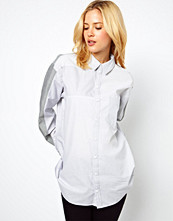 ASOS Boyfriend Shirt With Cutabout Contrast Panels