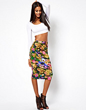 ASOS Pencil Skirt in Digital Floral Print