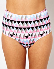 ASOS Pastel Graphic Print High Waisted Bikini Pant