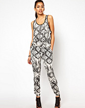 River Island Tribal Print Jumpsuit