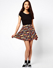 River Island Comic Print Skater Skirt