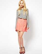 River Island Chiffon Button Through Skirt