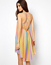 ASOS Rainbow Swing Dress with Cami Back
