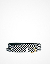 ASOS Super Skinny Waist Belt With Checkerboard Print