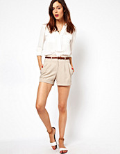 ASOS High Waisted Shorts with Notch Detail
