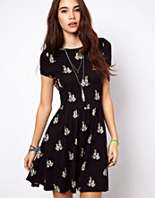 ASOS Skater Dress in Cheetah Print