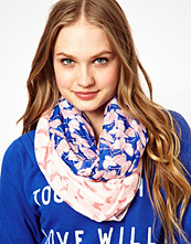 Pieces Guipe Butterfly Print Snood